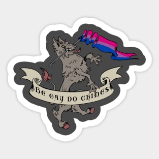 Bi flag - Do Crimes Sticker